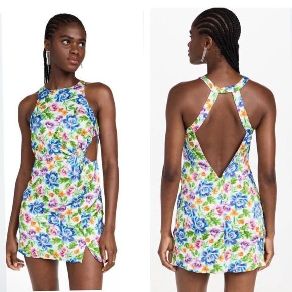 NEW For Love and Lemons Lucy Mini Dress Floral Size XS - Picture 10 of 10